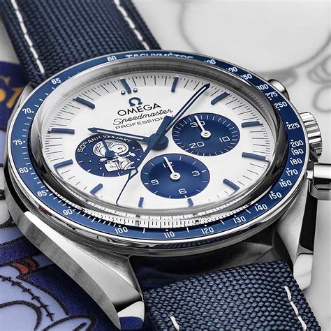 omega silver Snoopy 50th anniversary